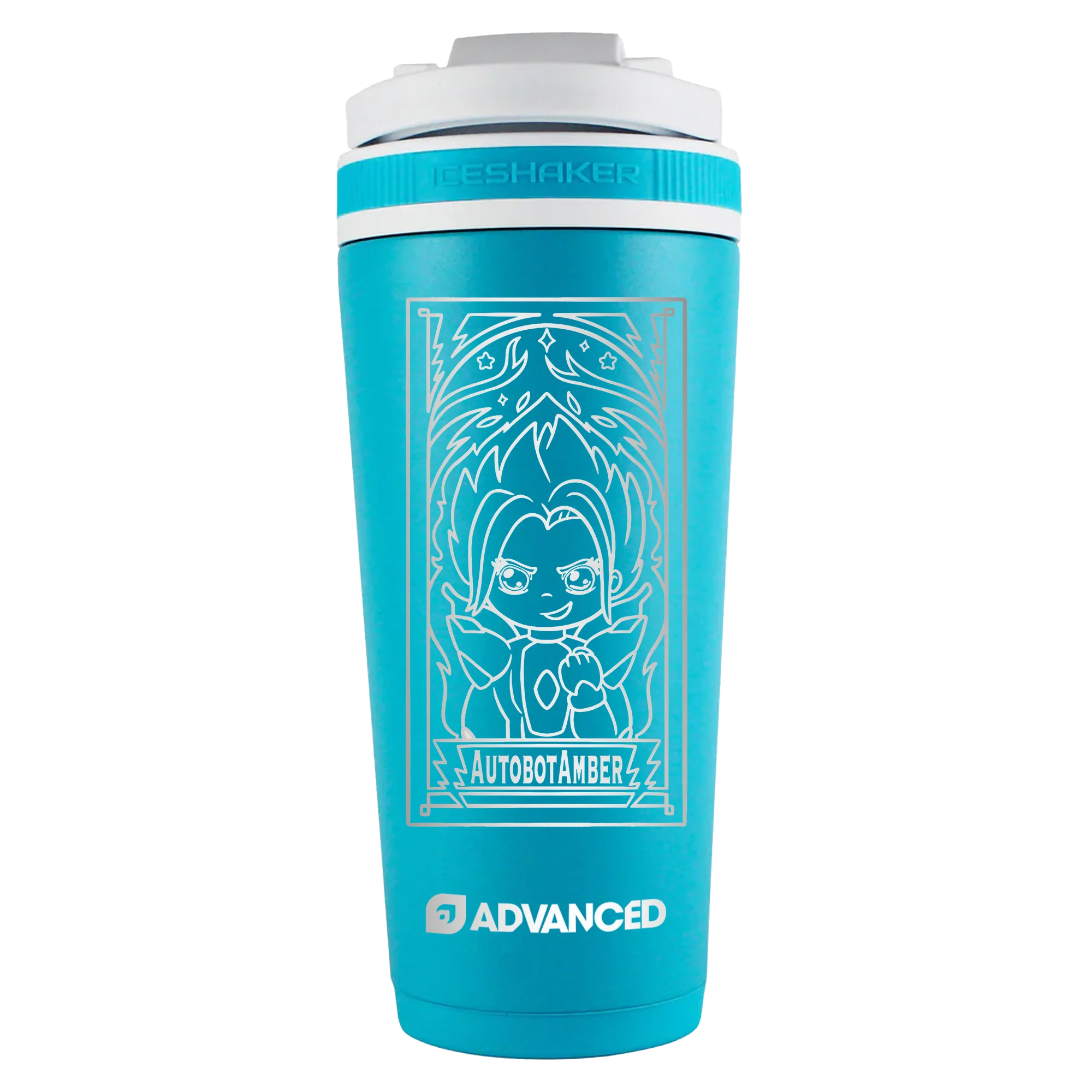 AutobotAmber Custom 26oz Ice Shaker - Caribbean Blue