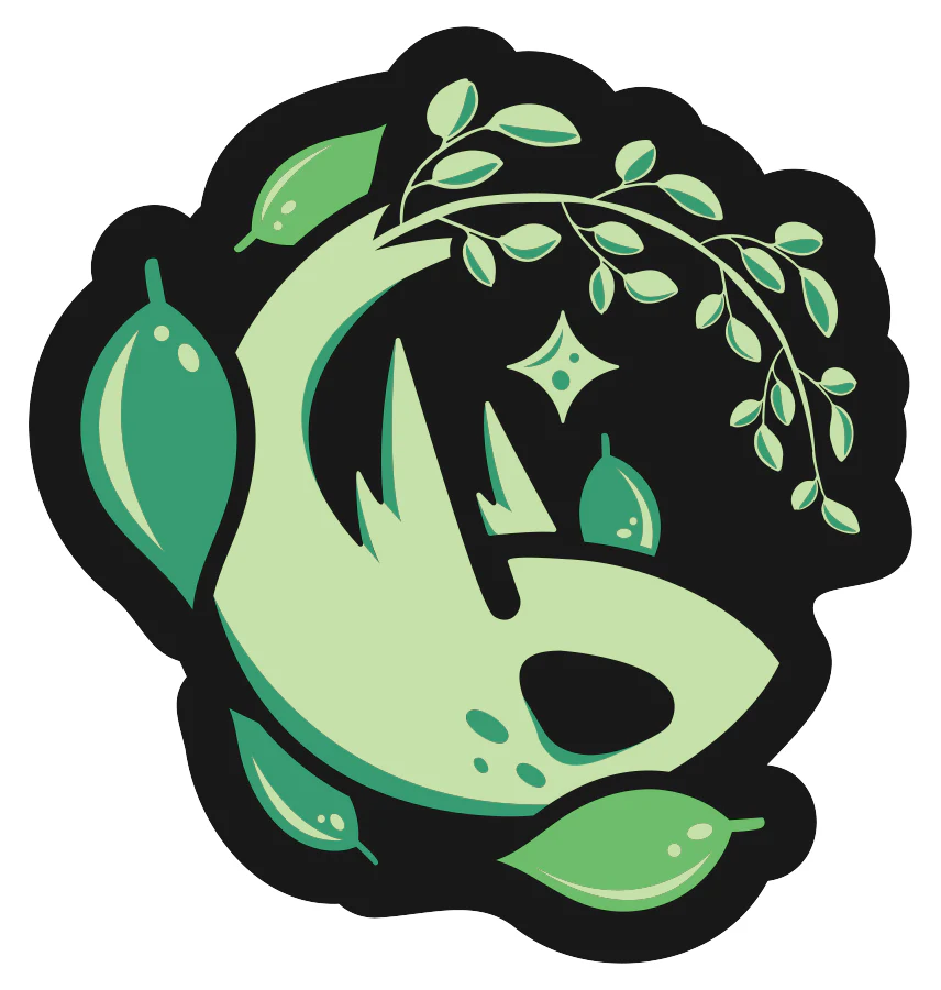 Pokeaim Grass Icon Sticker