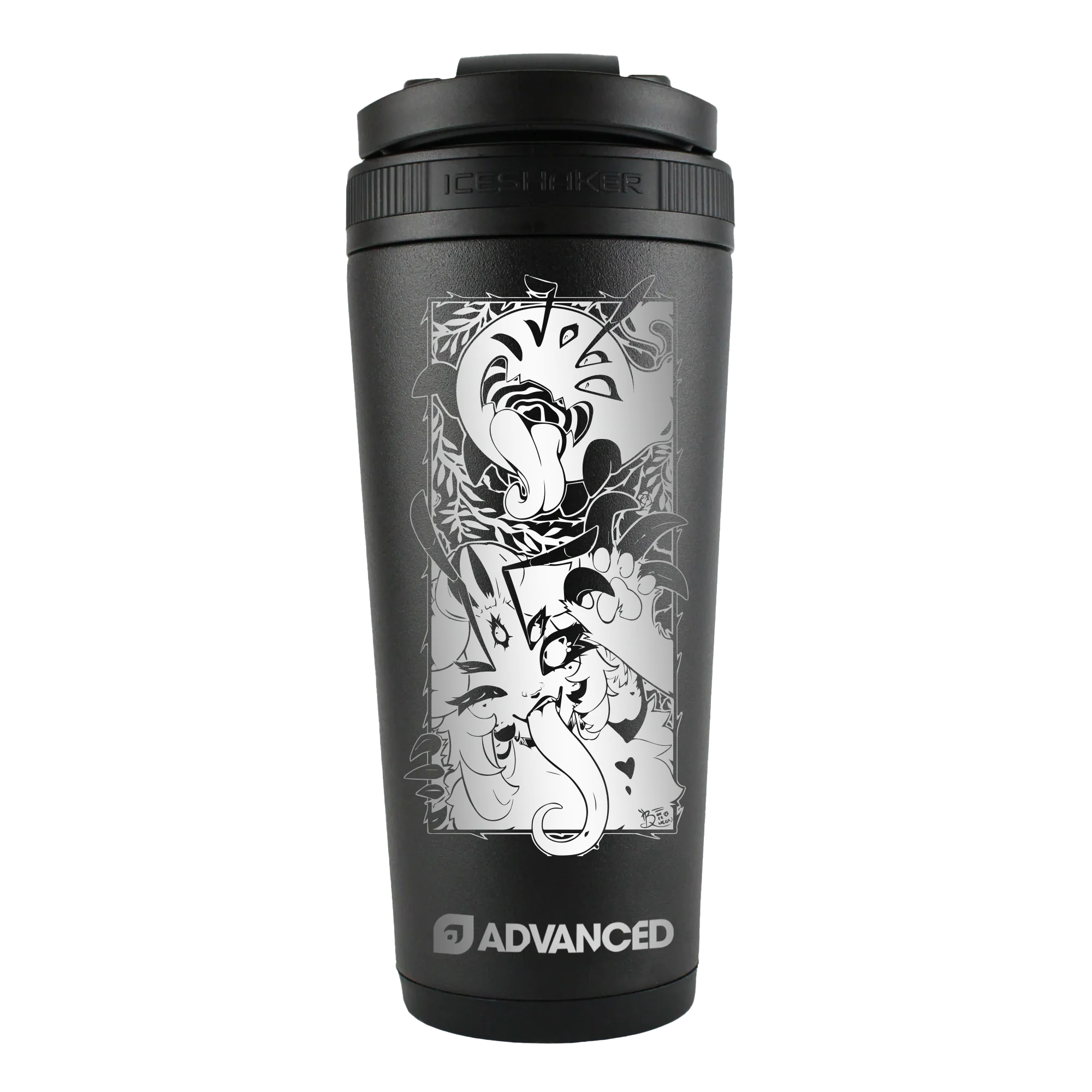 BooBeeQueen ADVANCED 26oz Ice Shaker - Black