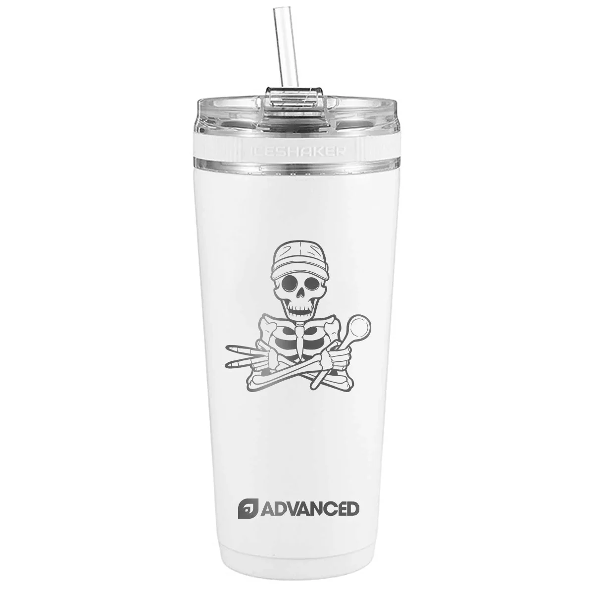 BowmanDean x ADVANCED 26oz Flex Bottle - White - Image 2