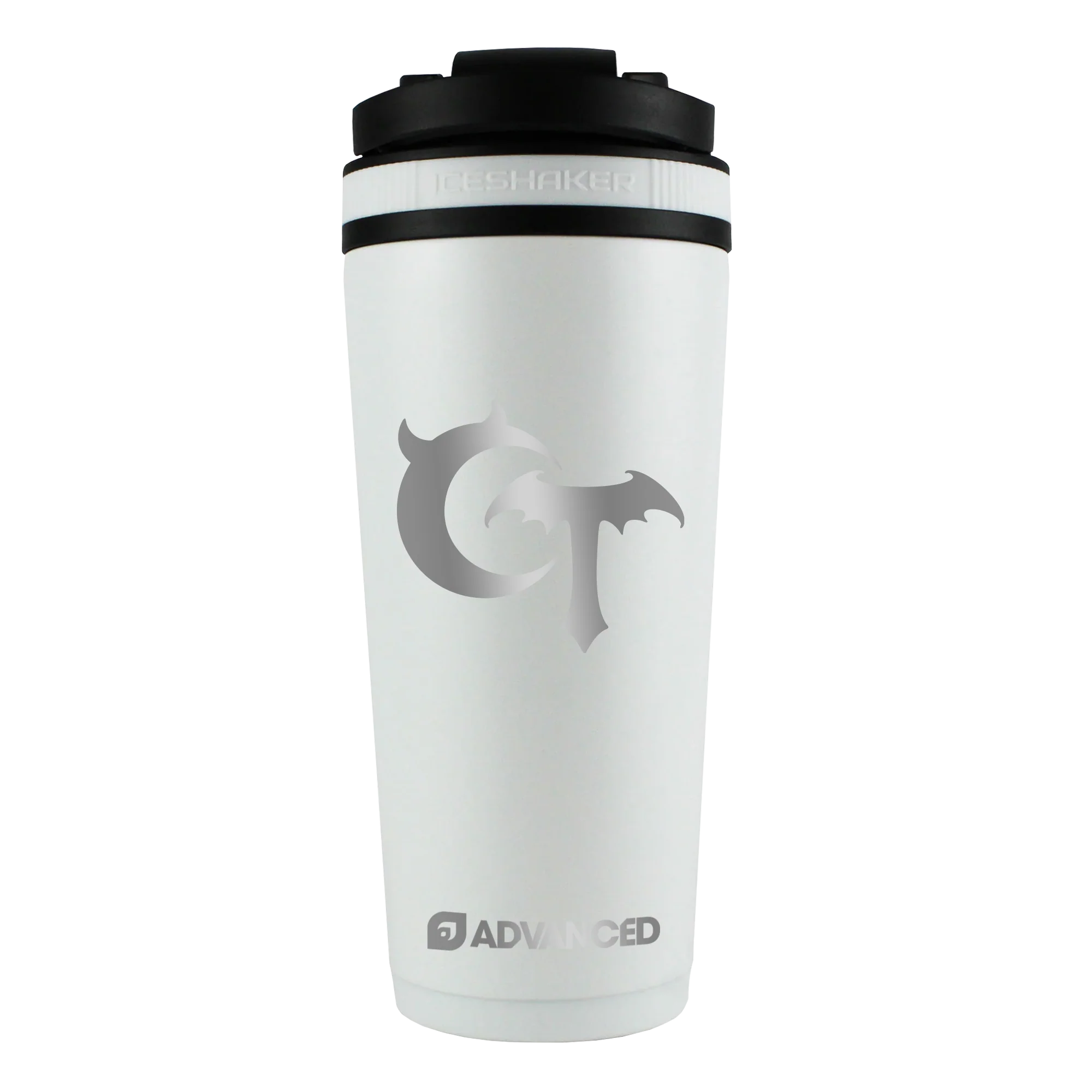 Ceratops Custom 26oz Ice Shaker - White