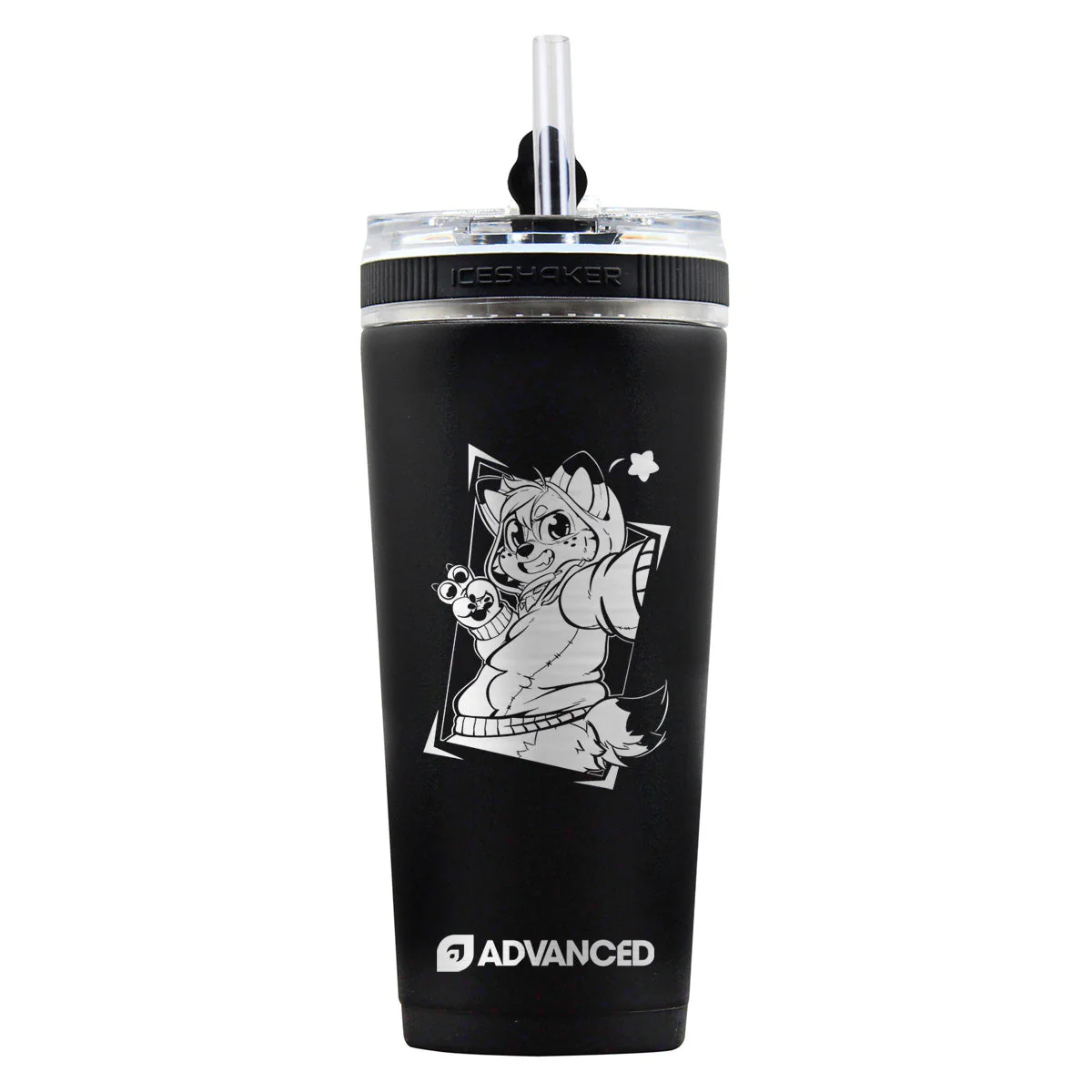 Corgi Cam Custom 26oz Flex Bottle - Black