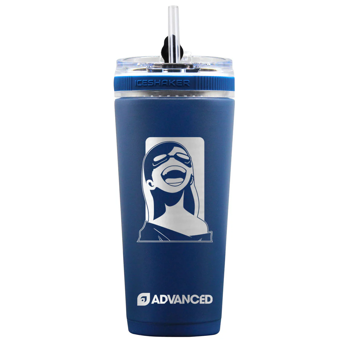 CuriousJoi Custom 26oz Flex Bottle - Navy - Image 2