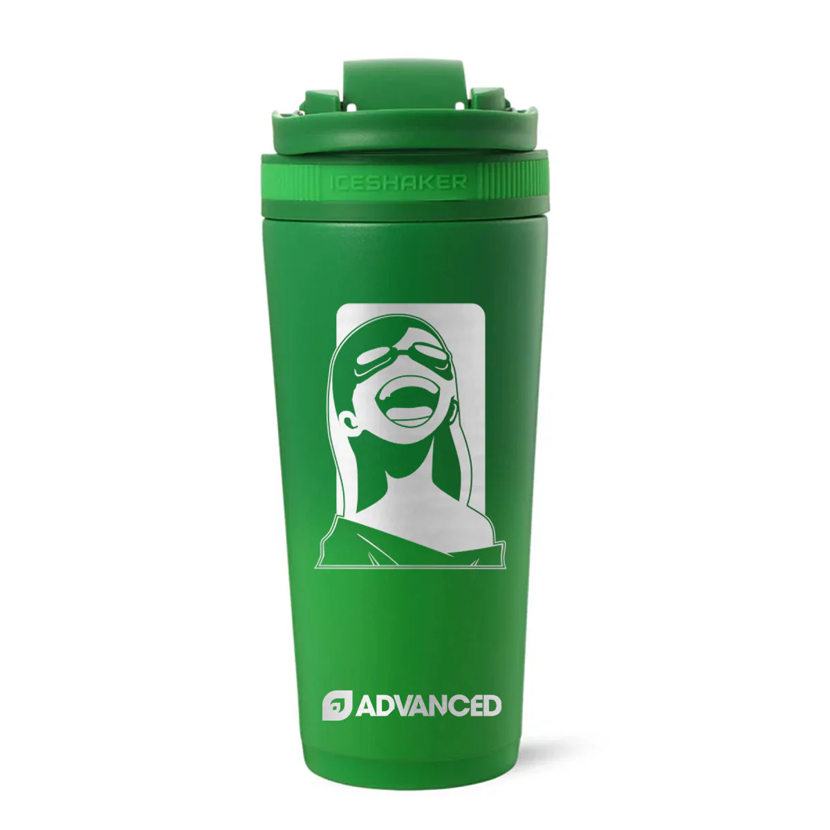 CuriousJoi Custom 26oz Ice Shaker - Green Color Rush - Image 2