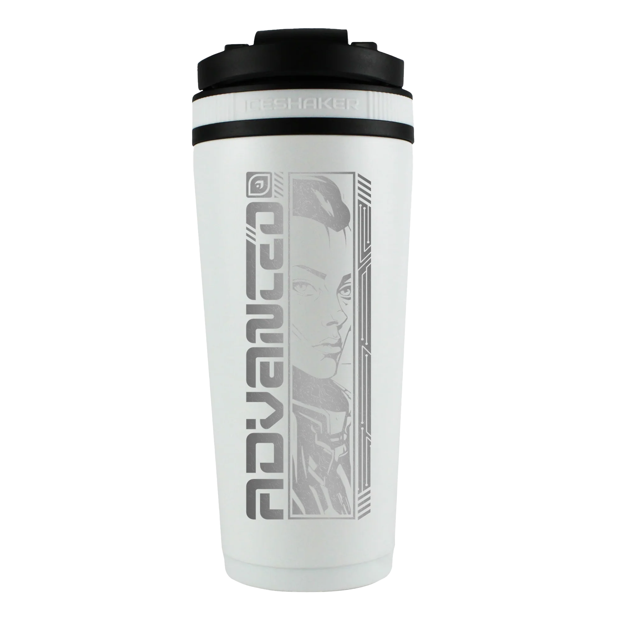 Cybertronic Custom 26oz Ice Shaker - White - Image 2