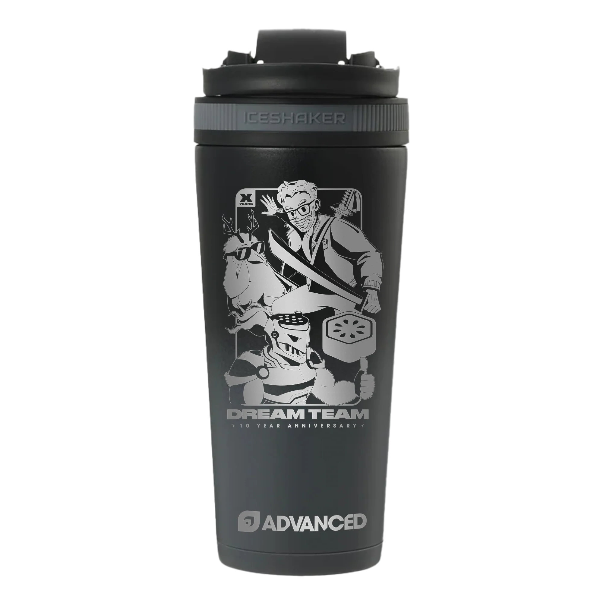 Dream Team 10-Year Anniversary 26oz Ice Shaker - Black Color Rush