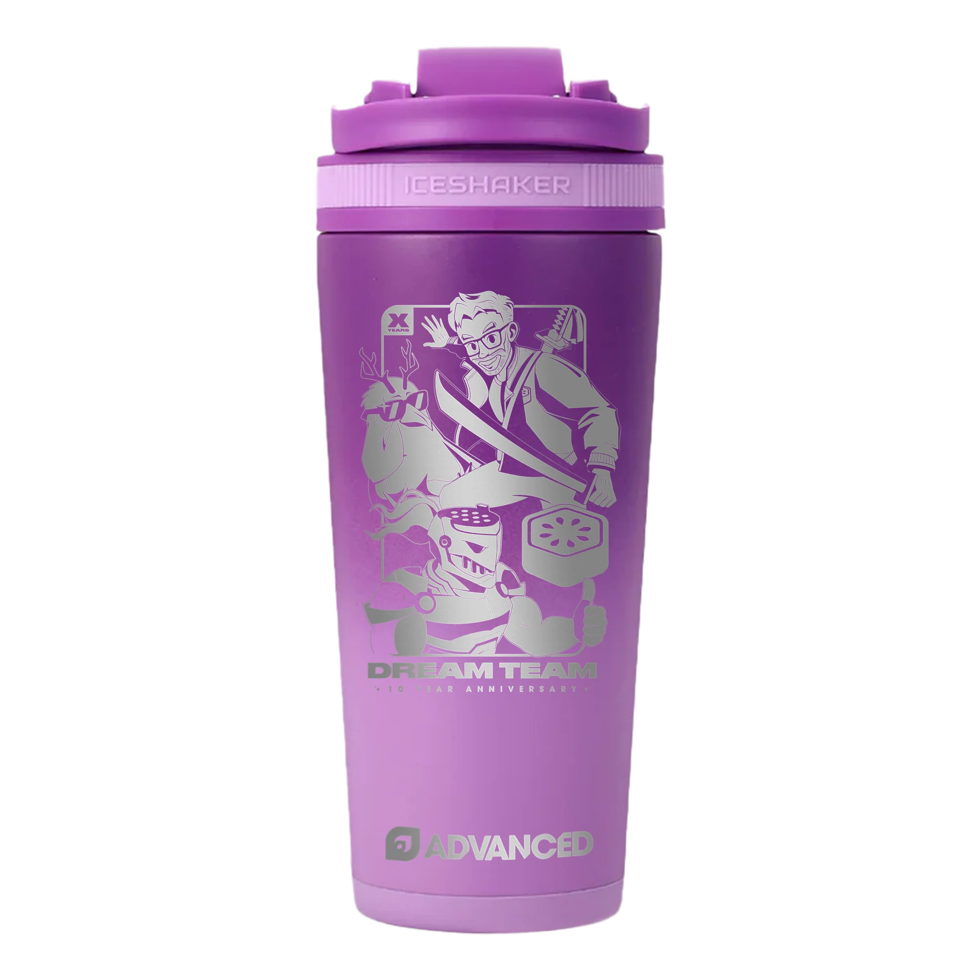 Dream Team 10-Year Anniversary 26oz Ice Shaker - Purple Color Rush