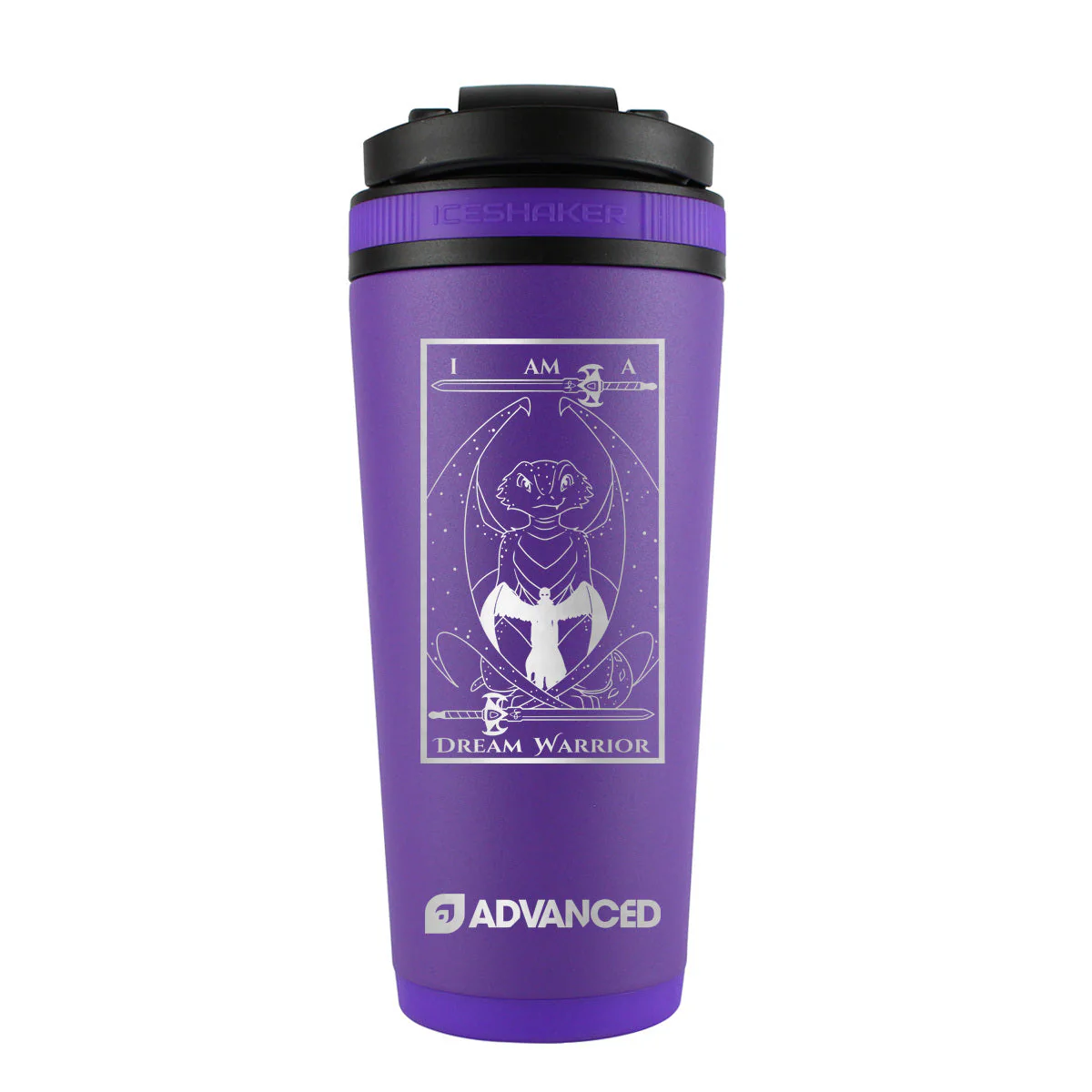DreamWarrior V2 X ADVANCED Premium 26oz Ice Shaker - Purple - Image 2