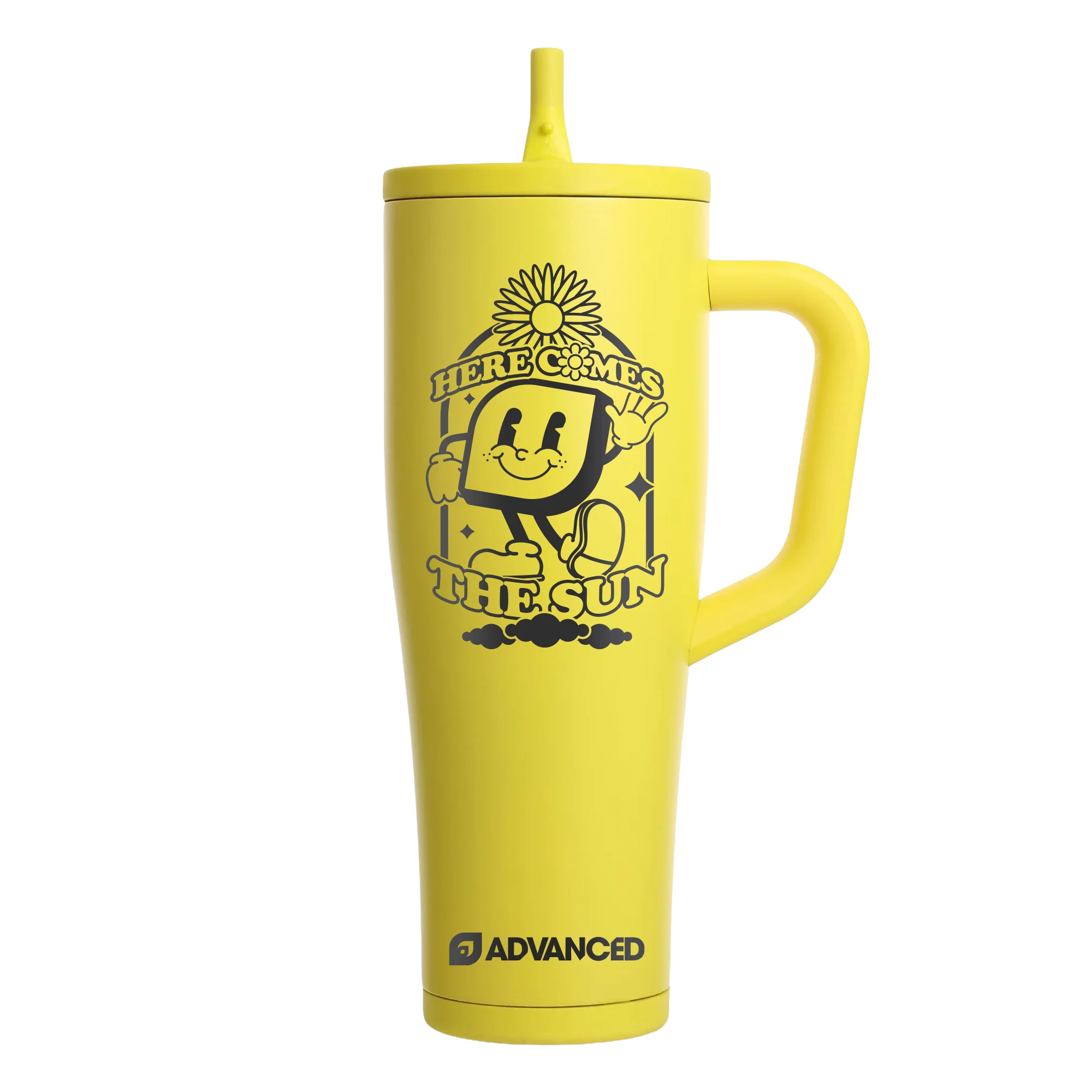 Vance Here Comes The Sun 40oz Tumbler - Yellow