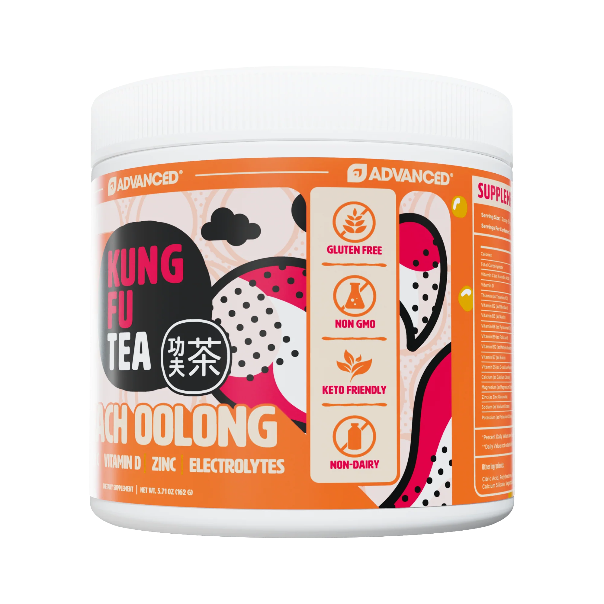 Immunity+ Hydration Kung Fu Tea Peach Oolong Tea - Image 3