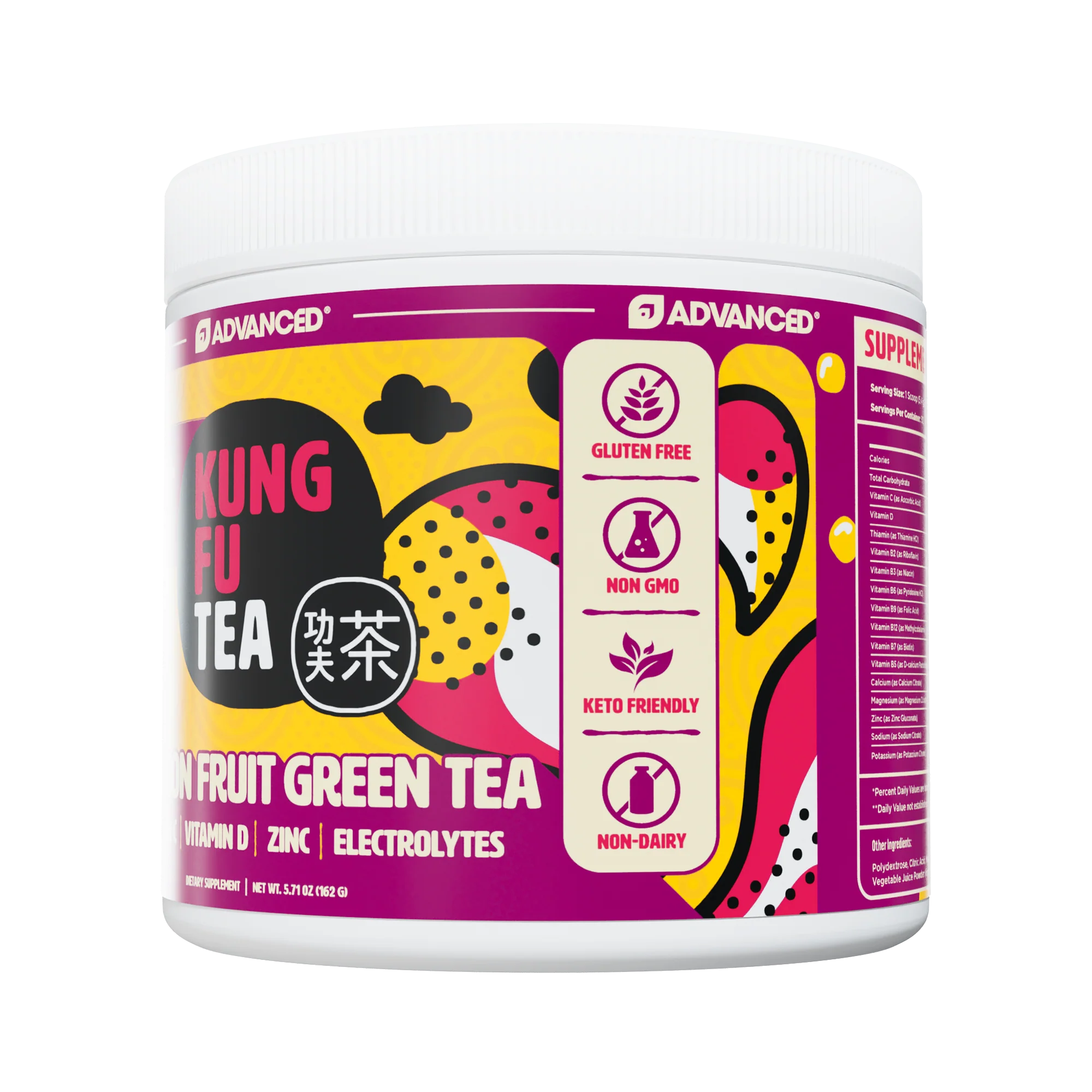 Immunity+ Hydration Kung Fu Tea Passionfruit Green Tea - Image 3