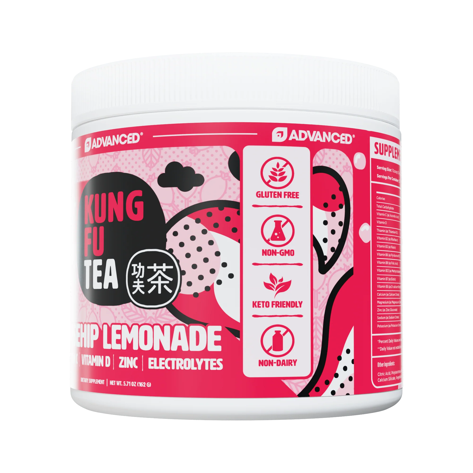 Immunity+ Hydration Kung Fu Tea Rosehip Lemonade - Image 3