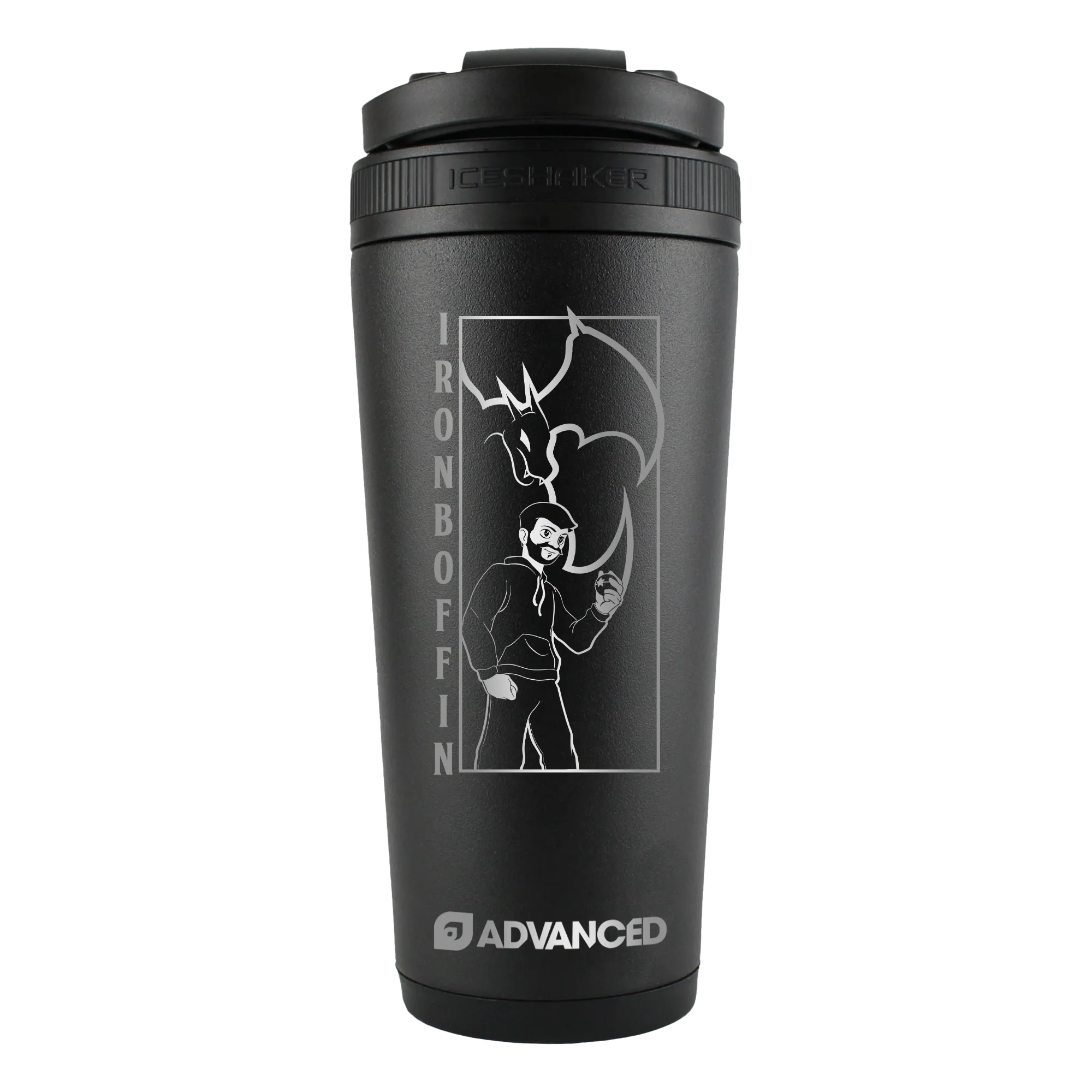 Iron Boffin 26oz Ice Shaker - Black