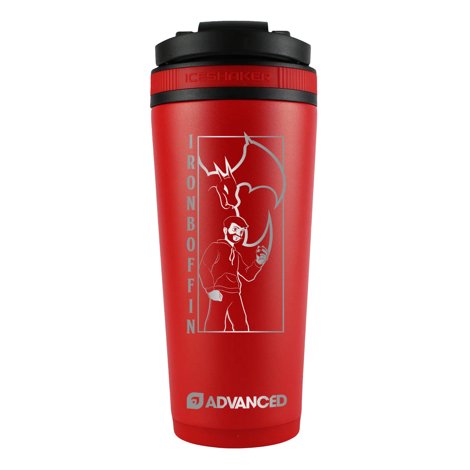 Iron Boffin 26oz Ice Shaker - Red