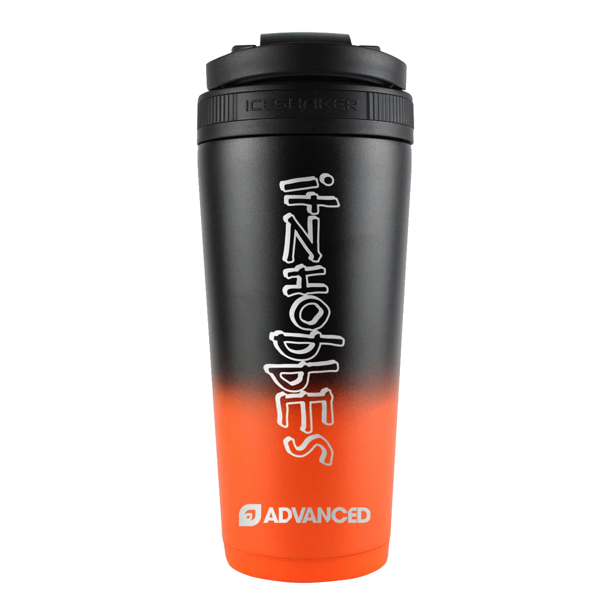 ItzHobbes Custom 26oz Ice Shaker - Orange Black Ombre
