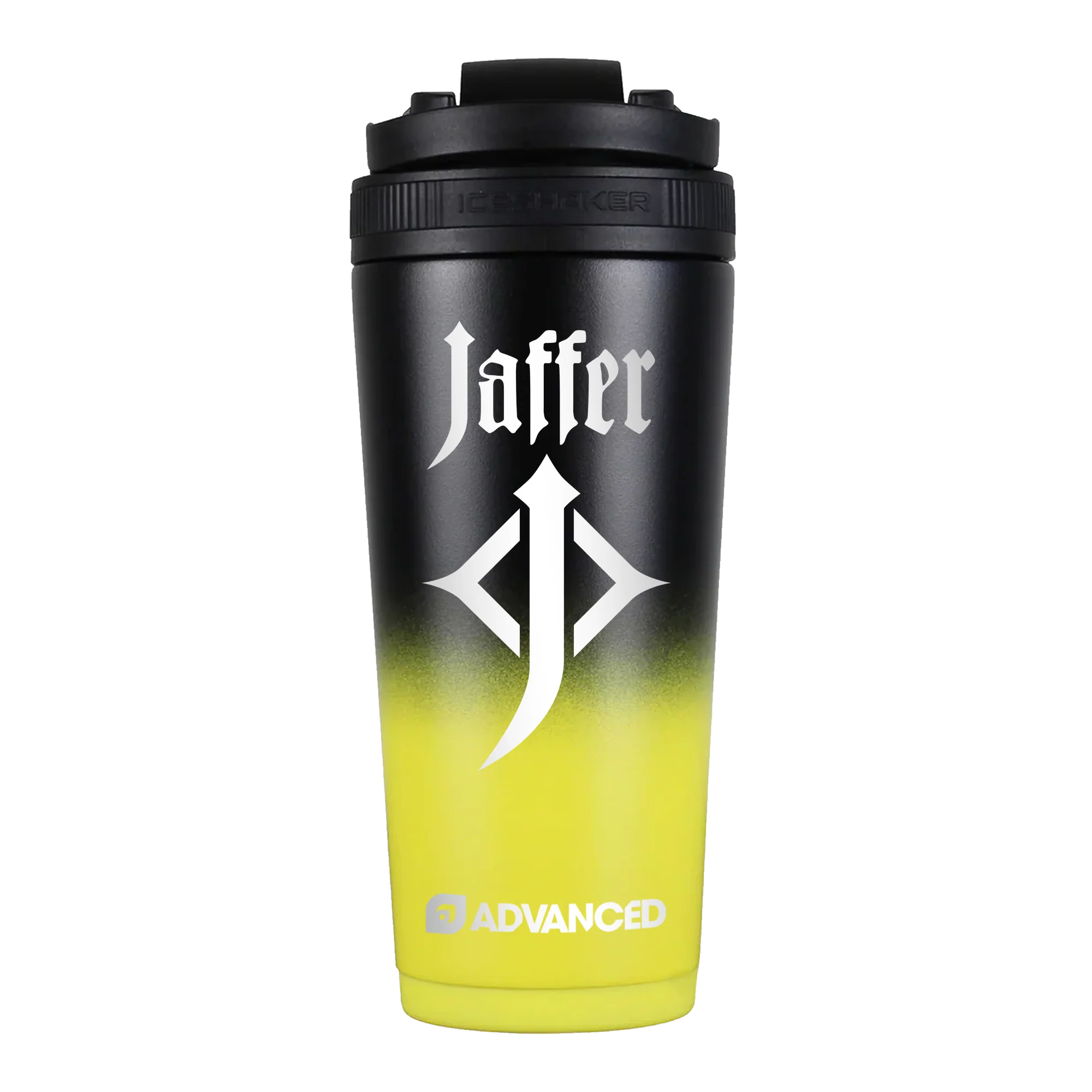 Jaffer Custom 26oz Ice Shaker - Yellow Black Ombre - Image 2