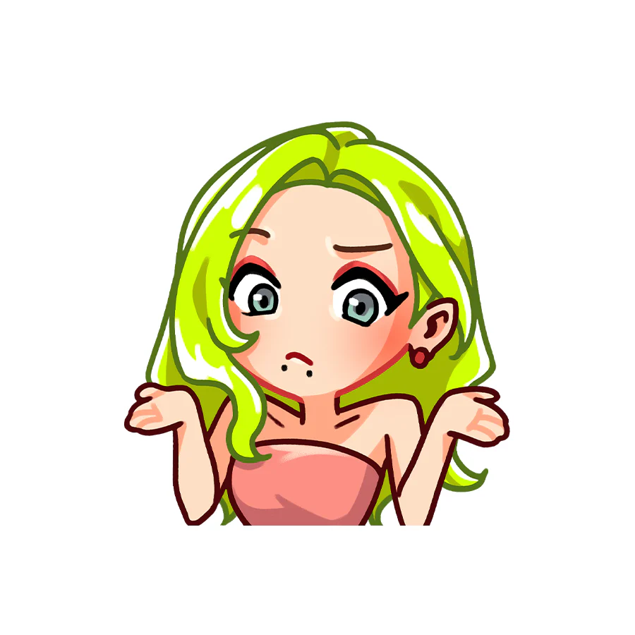 Jojo Shrug Sticker