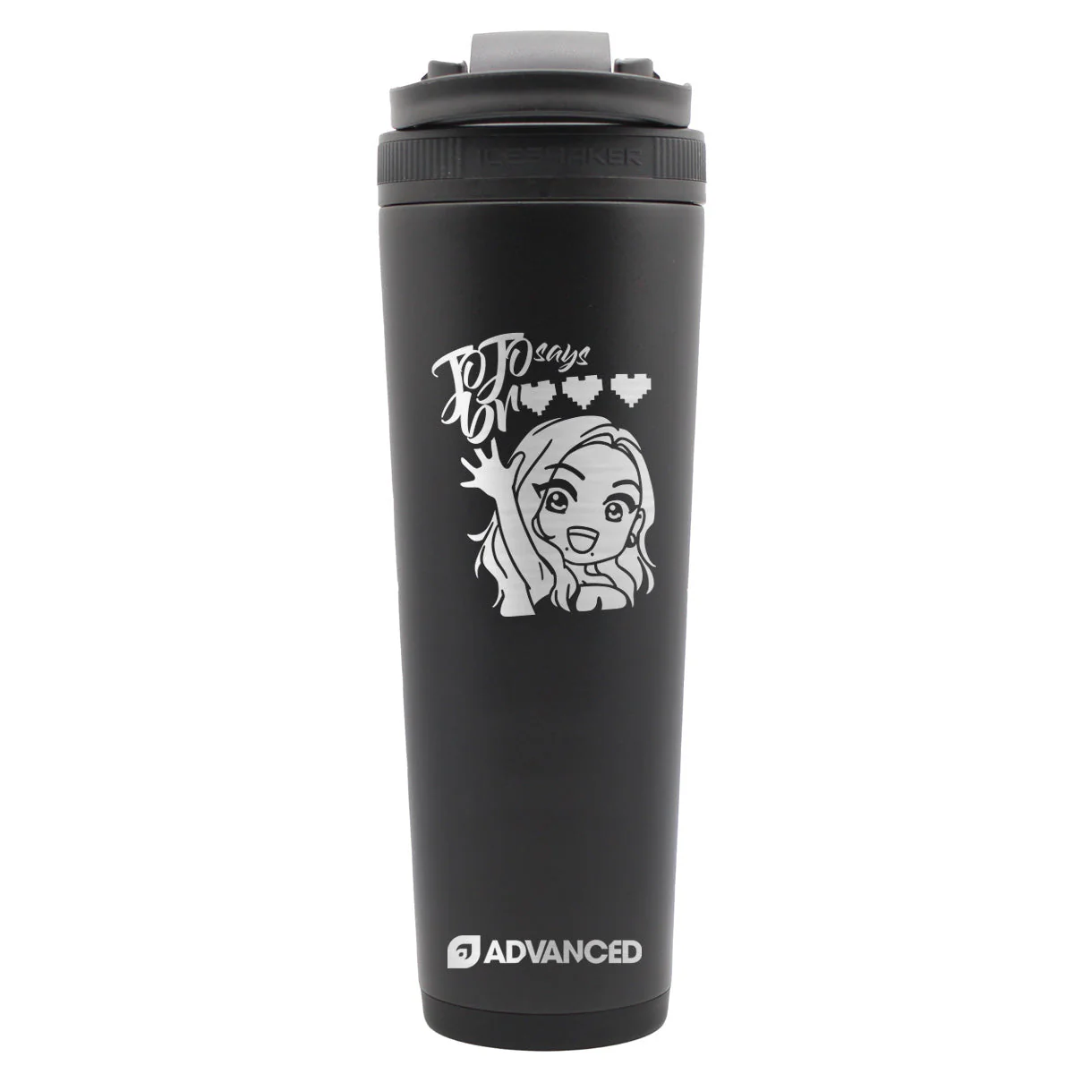 JoJoSaysBreee V2 Custom 32oz Ice Shaker - Black