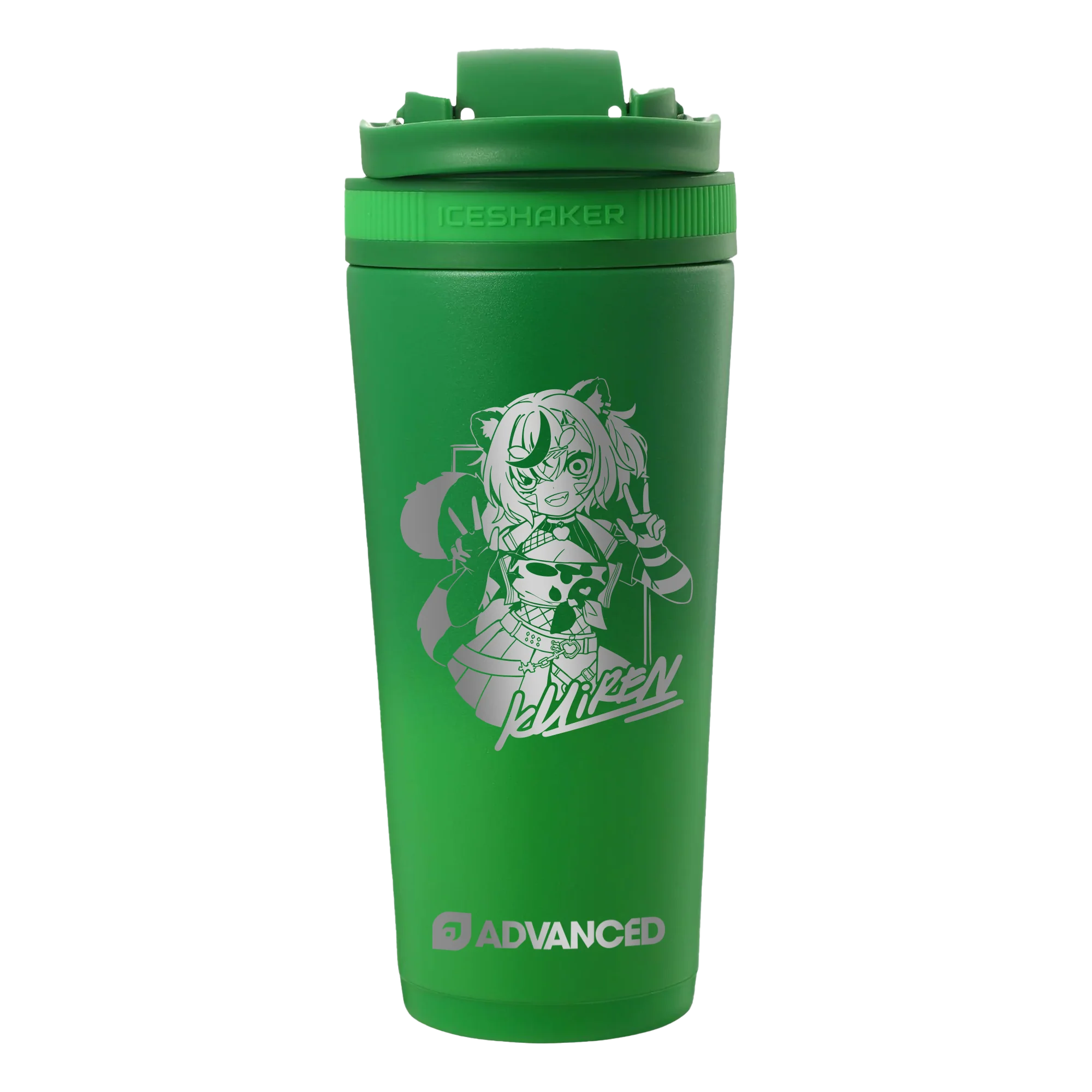 Khiren V2 Custom 26oz Ice Shaker - Green Color Rush - Image 2
