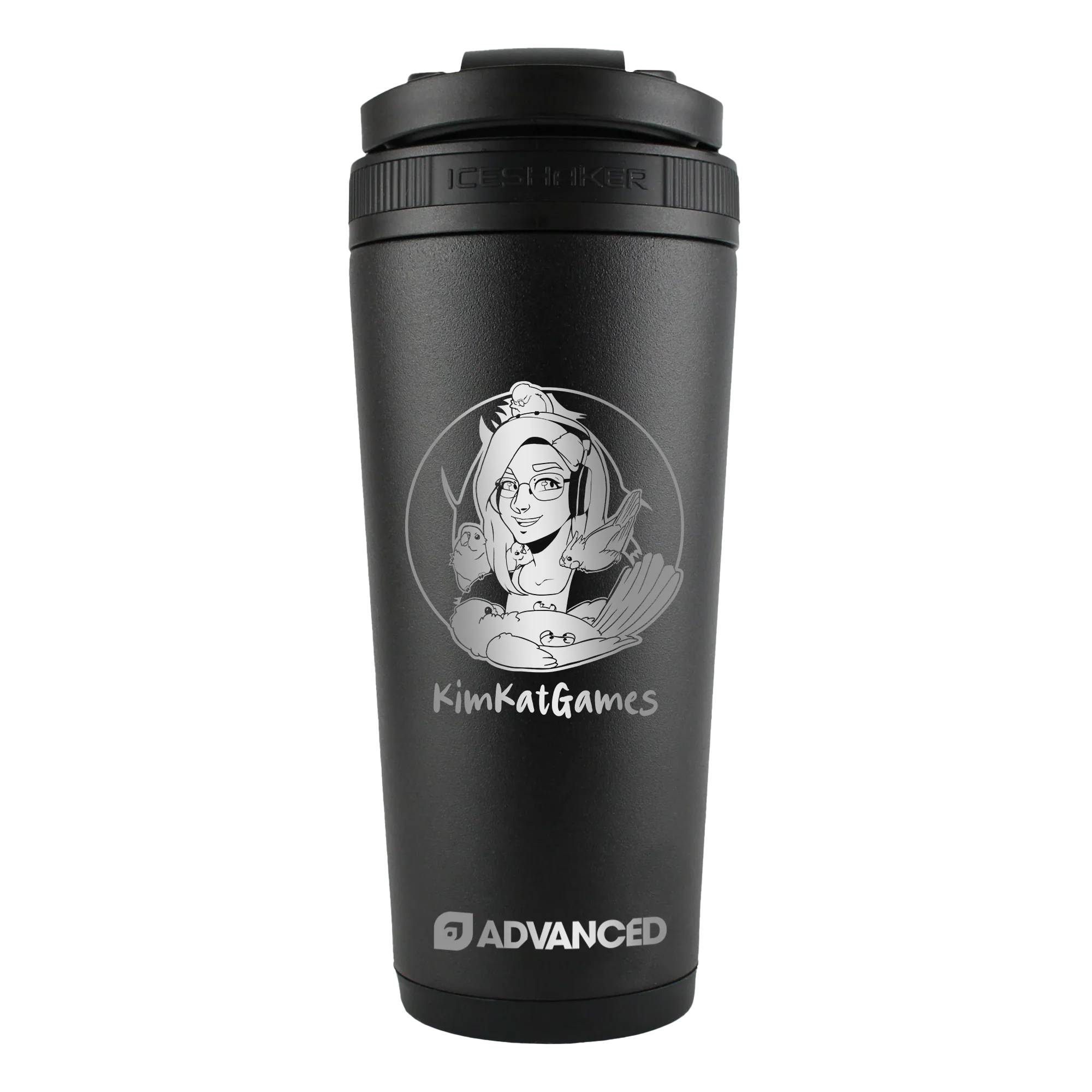 KimKatGames Custom 26oz Ice Shaker - Black