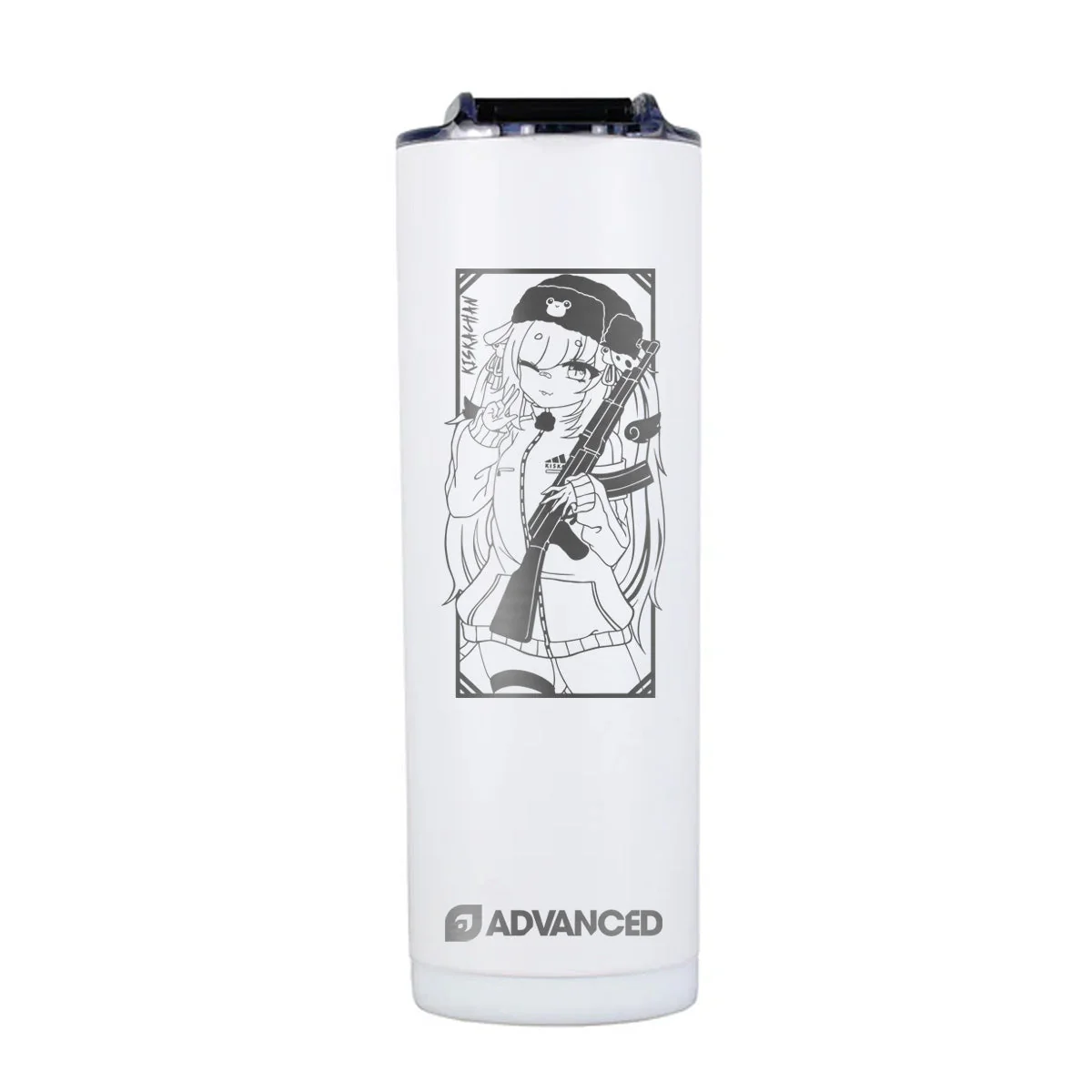 Kiskachan Custom 20oz Skinny Tumbler - White