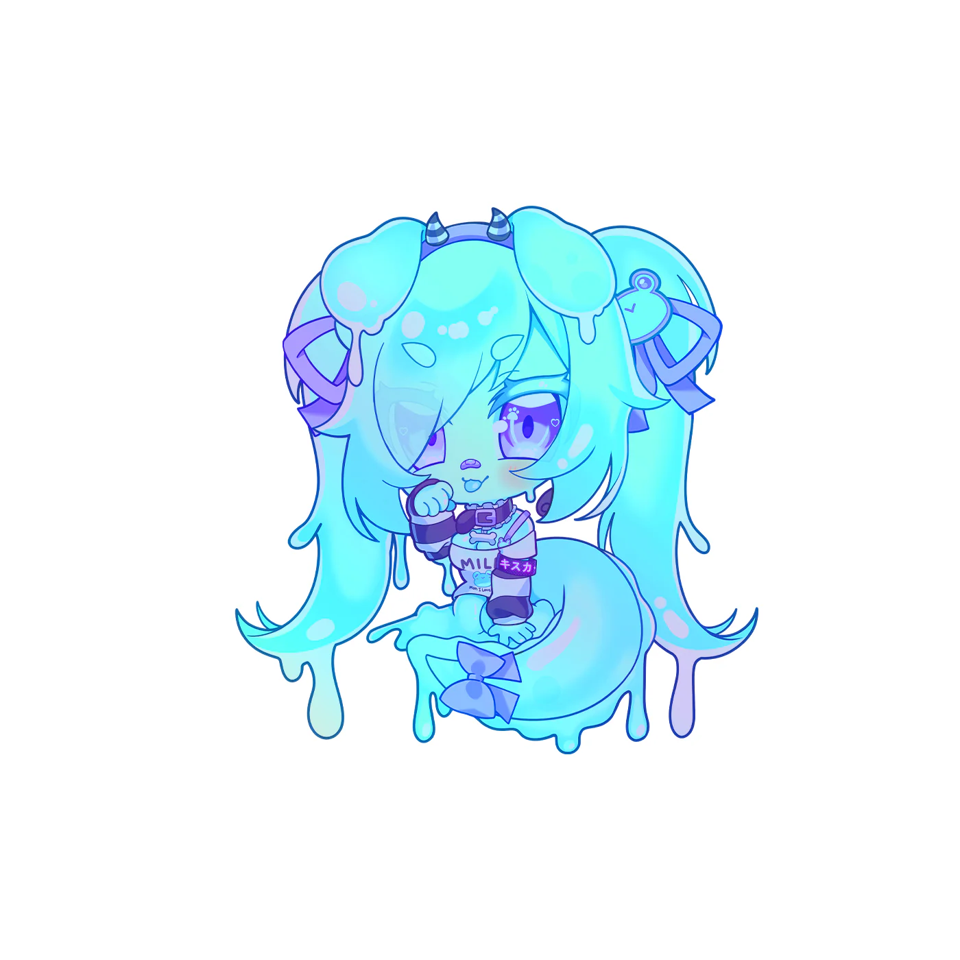 Froggie Slime Sticker
