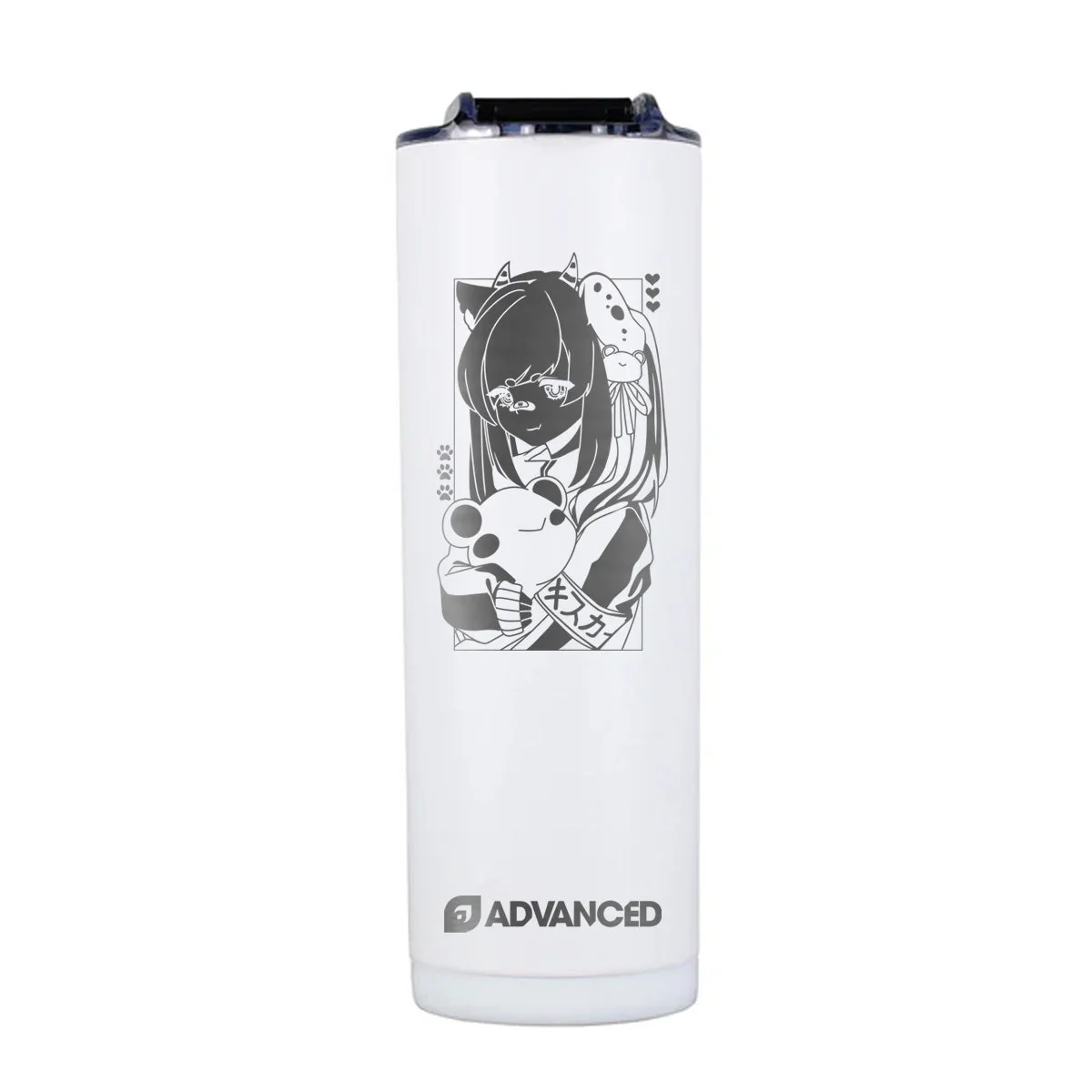 Kiskachan V2 Custom 20oz Skinny Tumbler - White