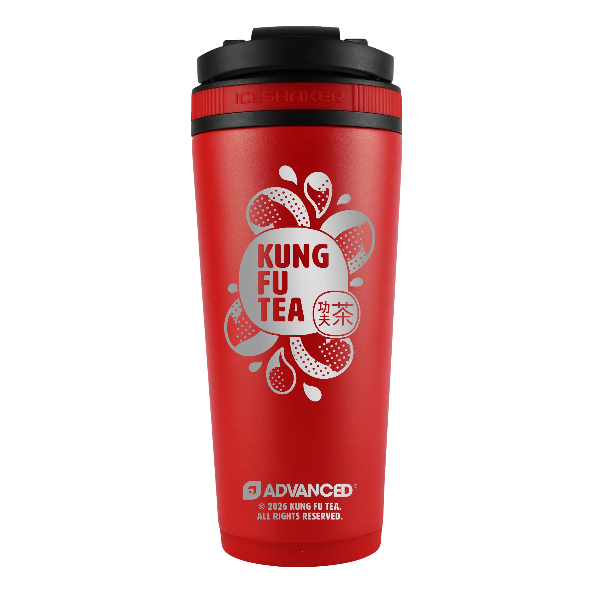 Kung Fu Tea Drop 26oz Ice Shaker - Red