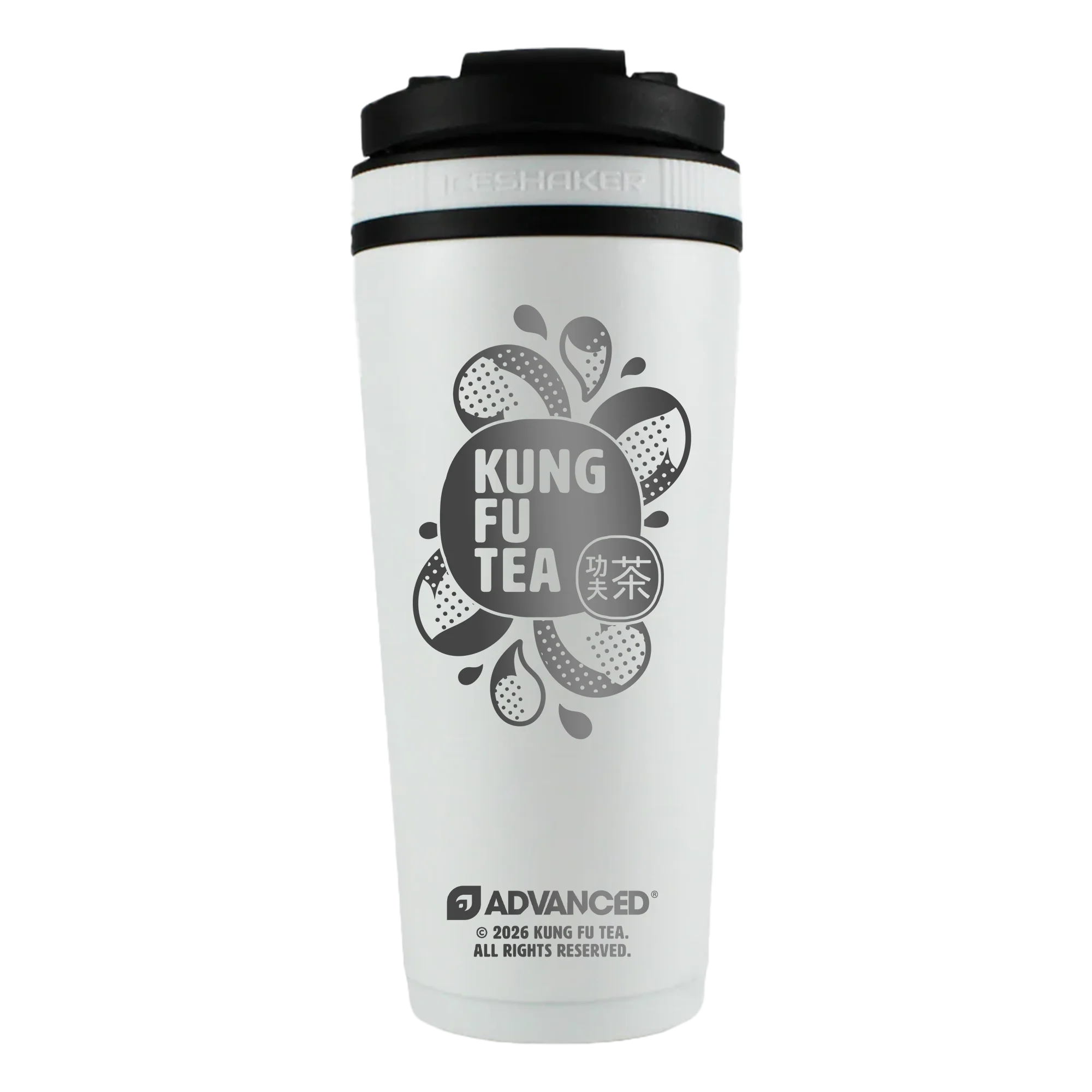 Kung Fu Tea Drop 26oz Ice Shaker - White