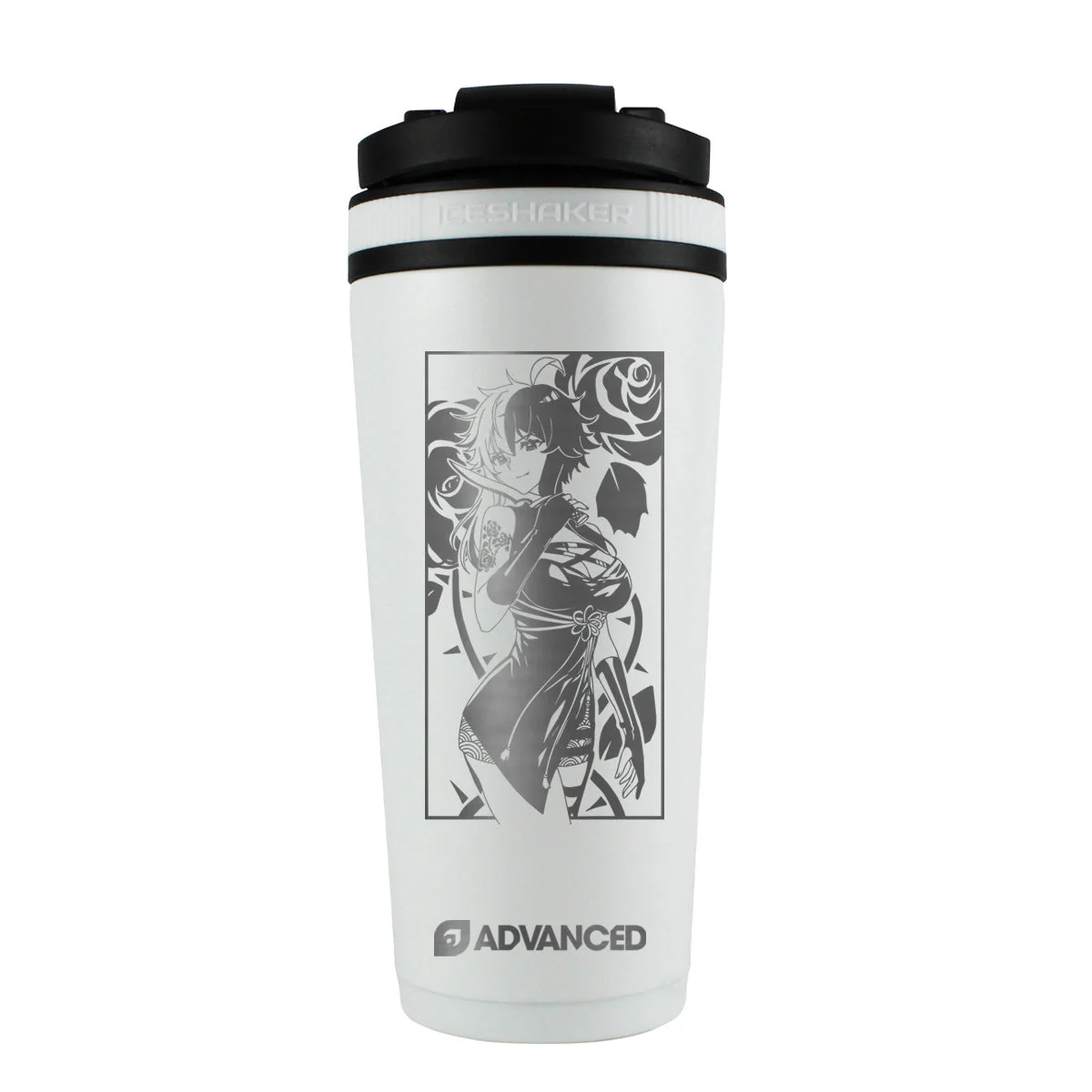 LadyRebellium 26oz Ice Shaker - White