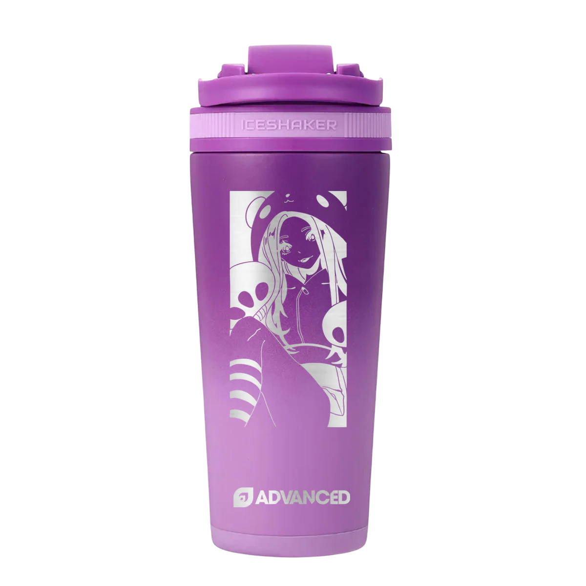Melmie Custom 26oz Ice Shaker - Purple Color Rush