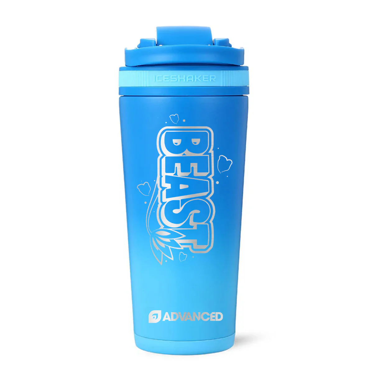 Beast's Custom 26oz Ice Shaker - Blue Color Rush - Image 2