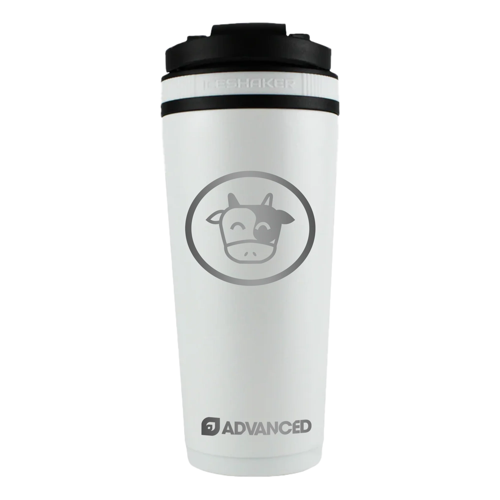 Pokeaim's Moo Moo Milk 26oz Ice Shaker - White