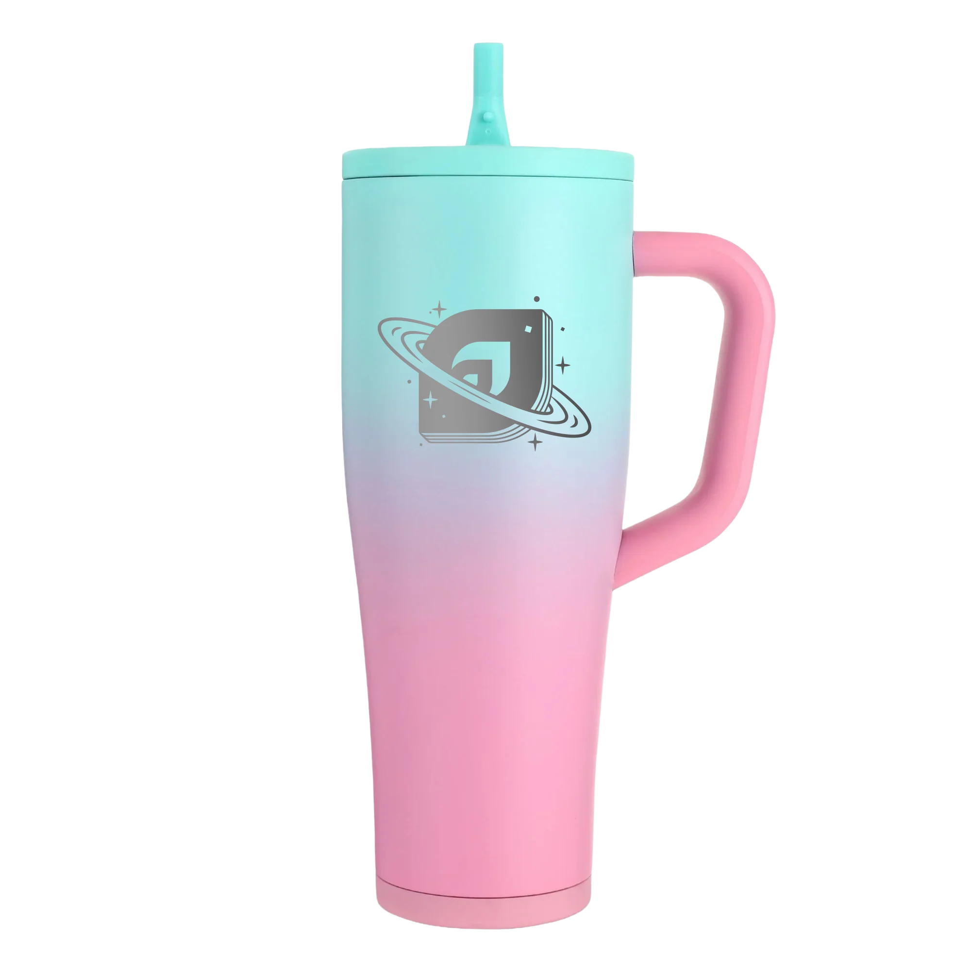 Ringed Nebula 40oz Legend Series Ice Shaker - Pink Mint Ombre