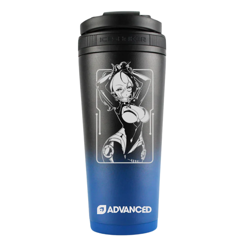 Mura Custom 26oz Ice Shaker - Navy Black Ombre