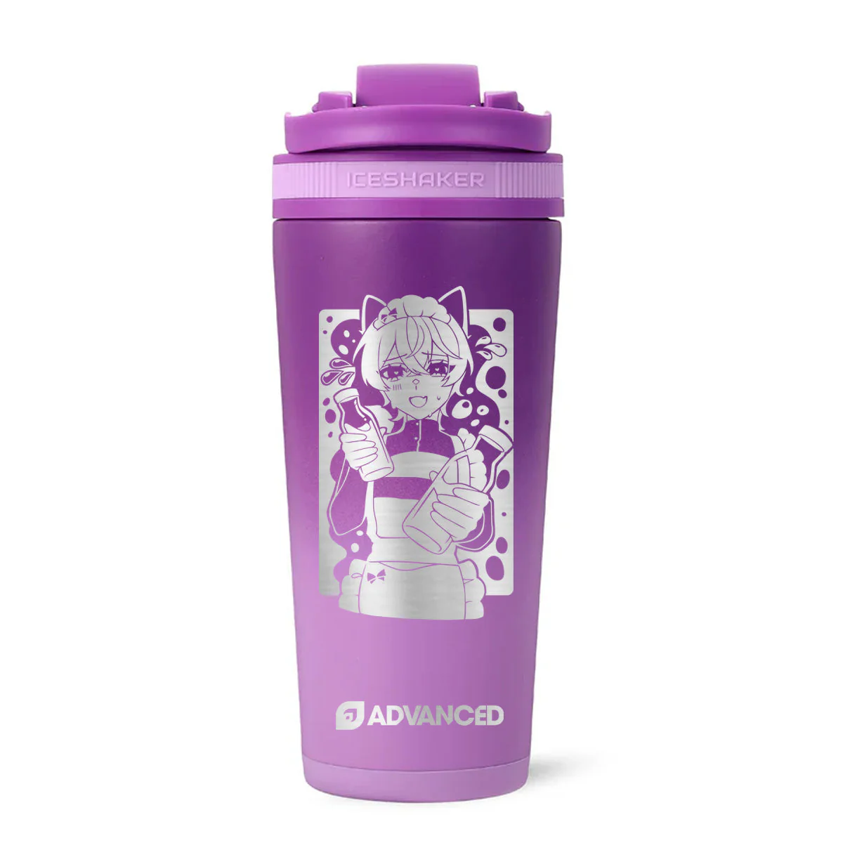 MaNameBin Custom 26oz Ice Shaker - Purple Color Rush