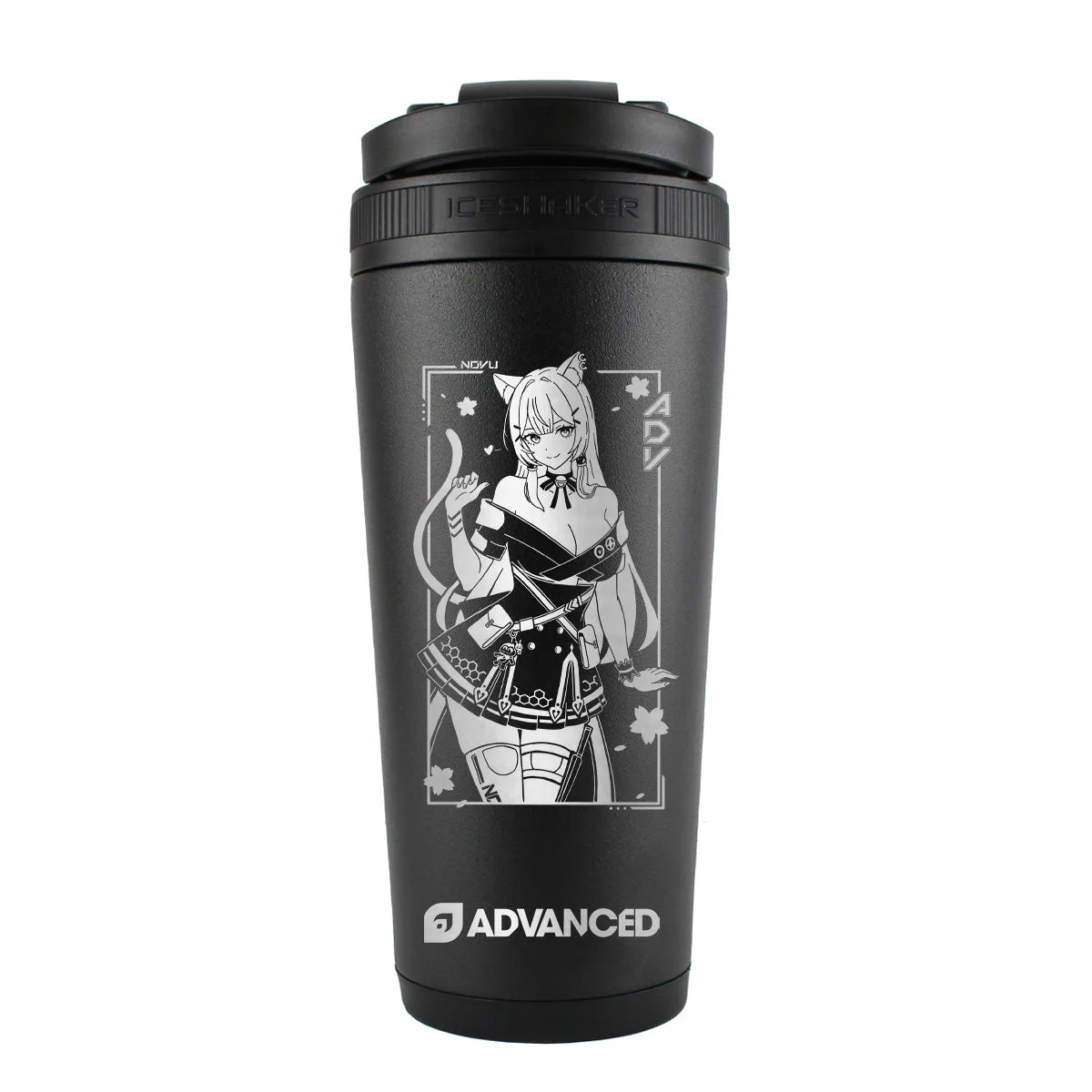 Novu (Inverted) Custom 26oz Ice Shaker - Black - Image 2