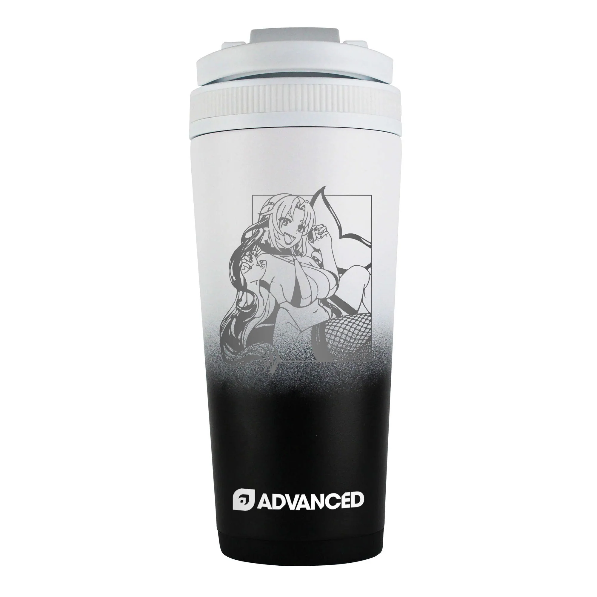 Orca Tsukii Custom 26oz Ice Shaker - Black White Ombre - Image 2