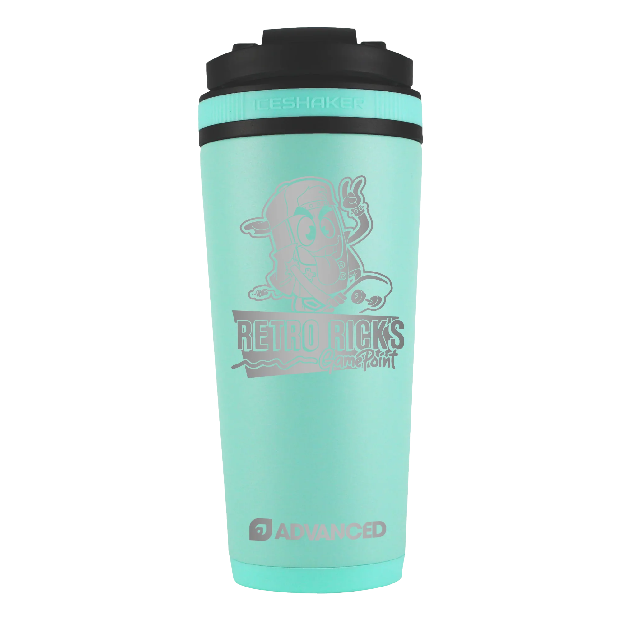 Retro Rick's Custom 26oz Ice Shaker - Mint