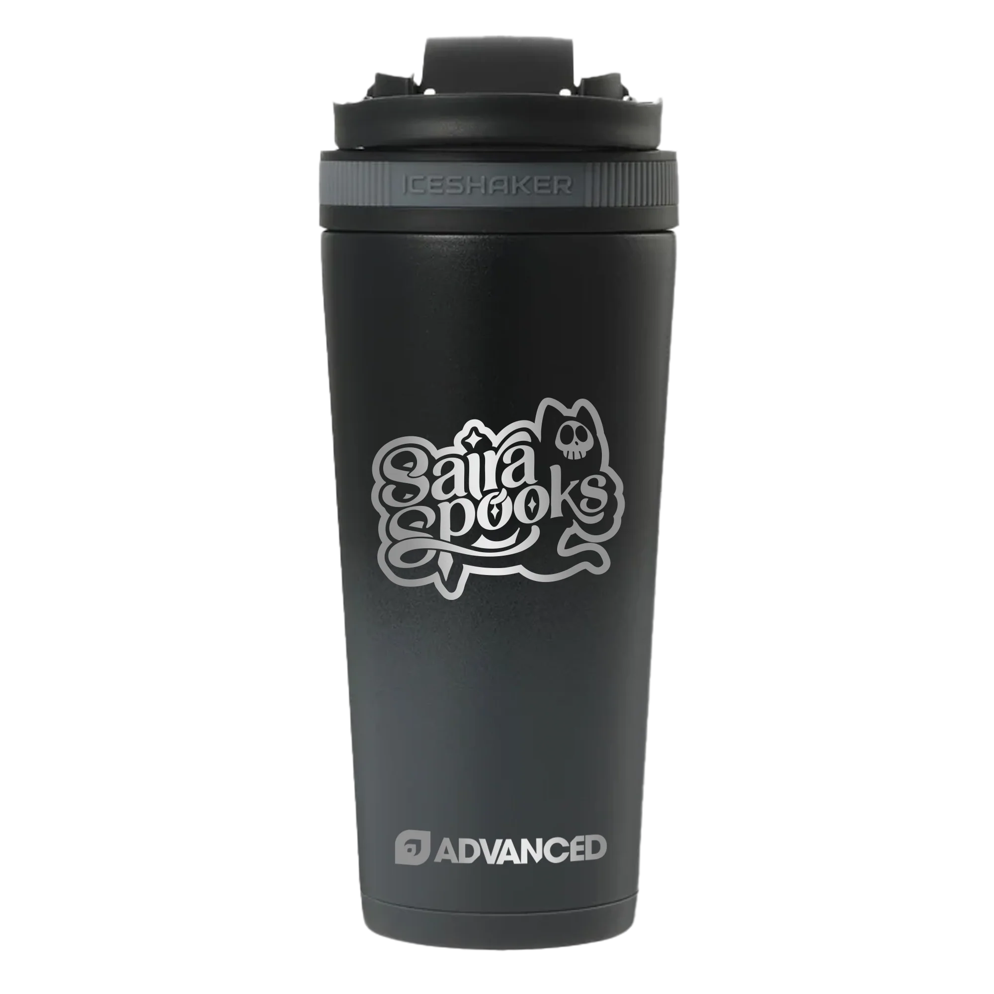 Saira's Custom 26oz Ice Shaker - Grey Color Rush - Image 2