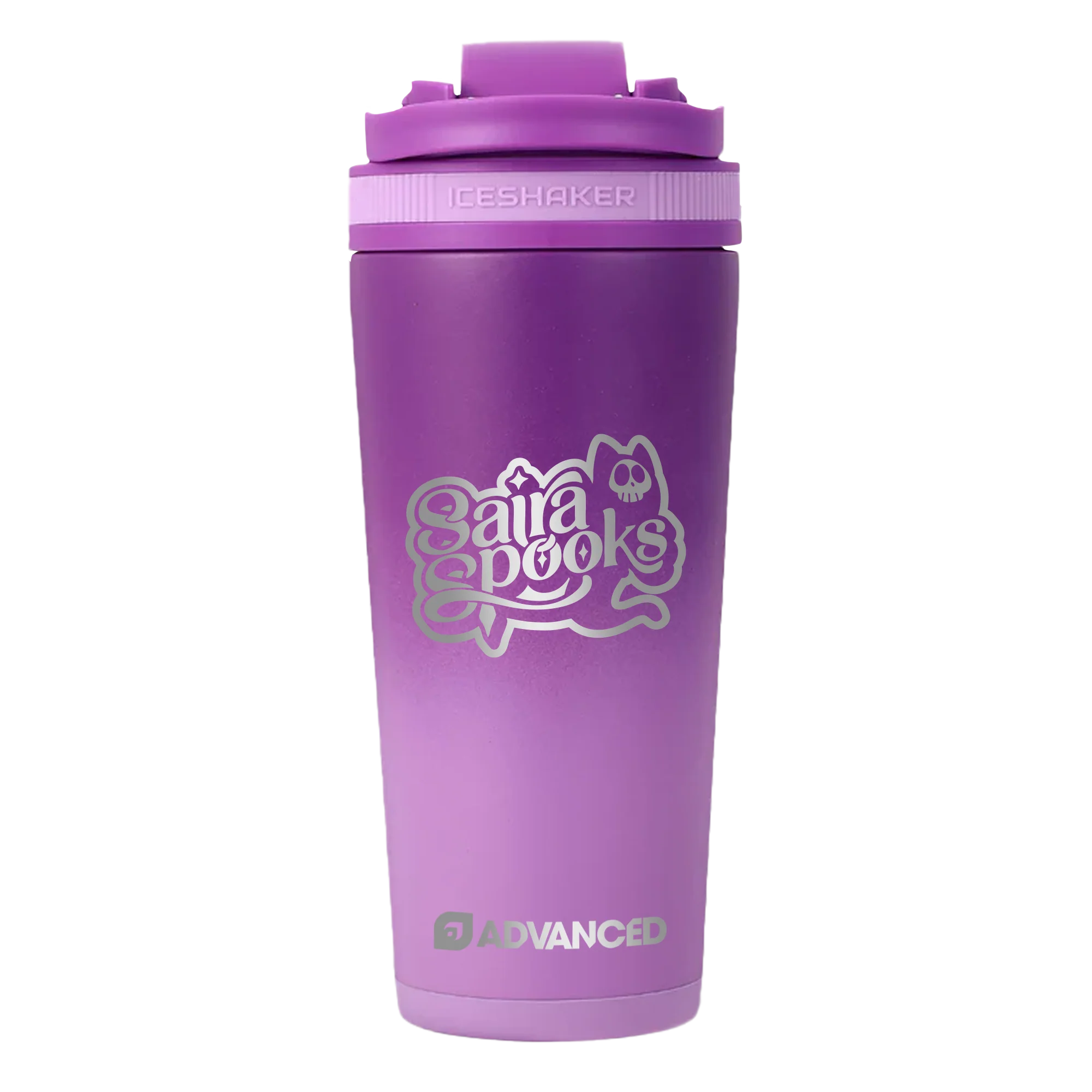 Saira's Custom 26oz Ice Shaker - Purple Color Rush
