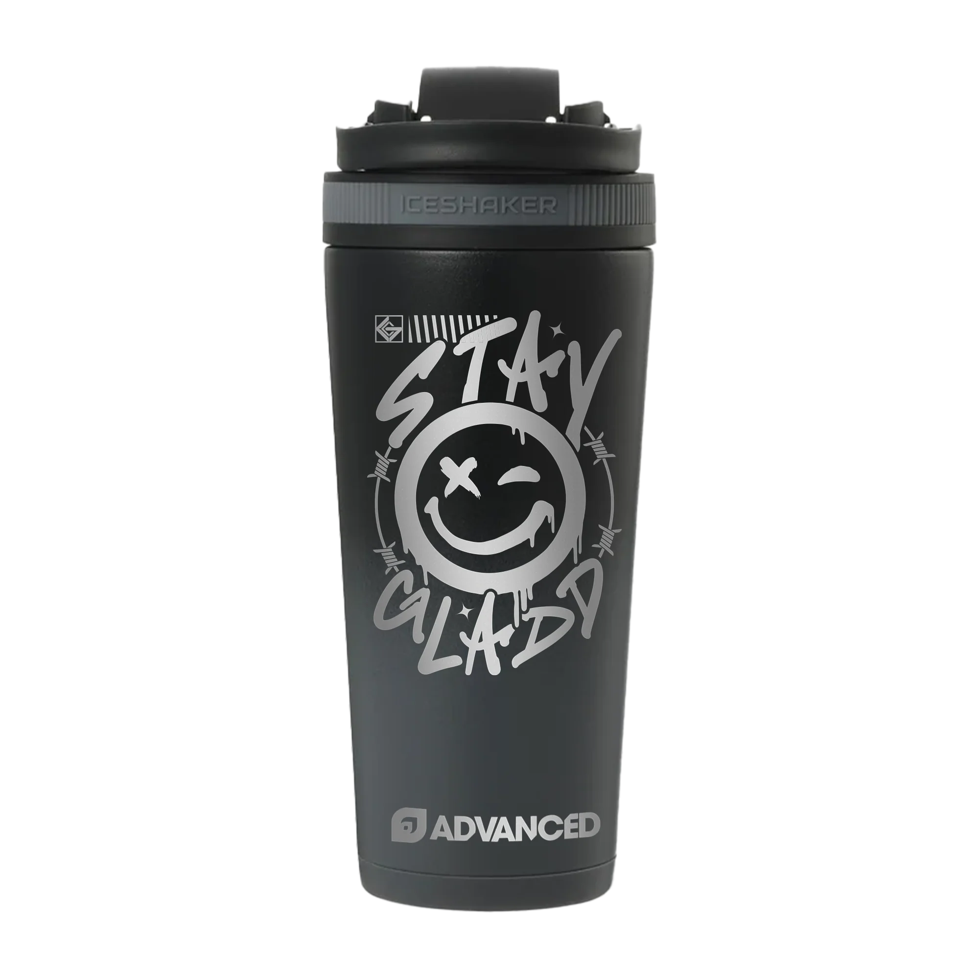 Stay Gladd Grey Ice Shaker - Limited Edition 26oz