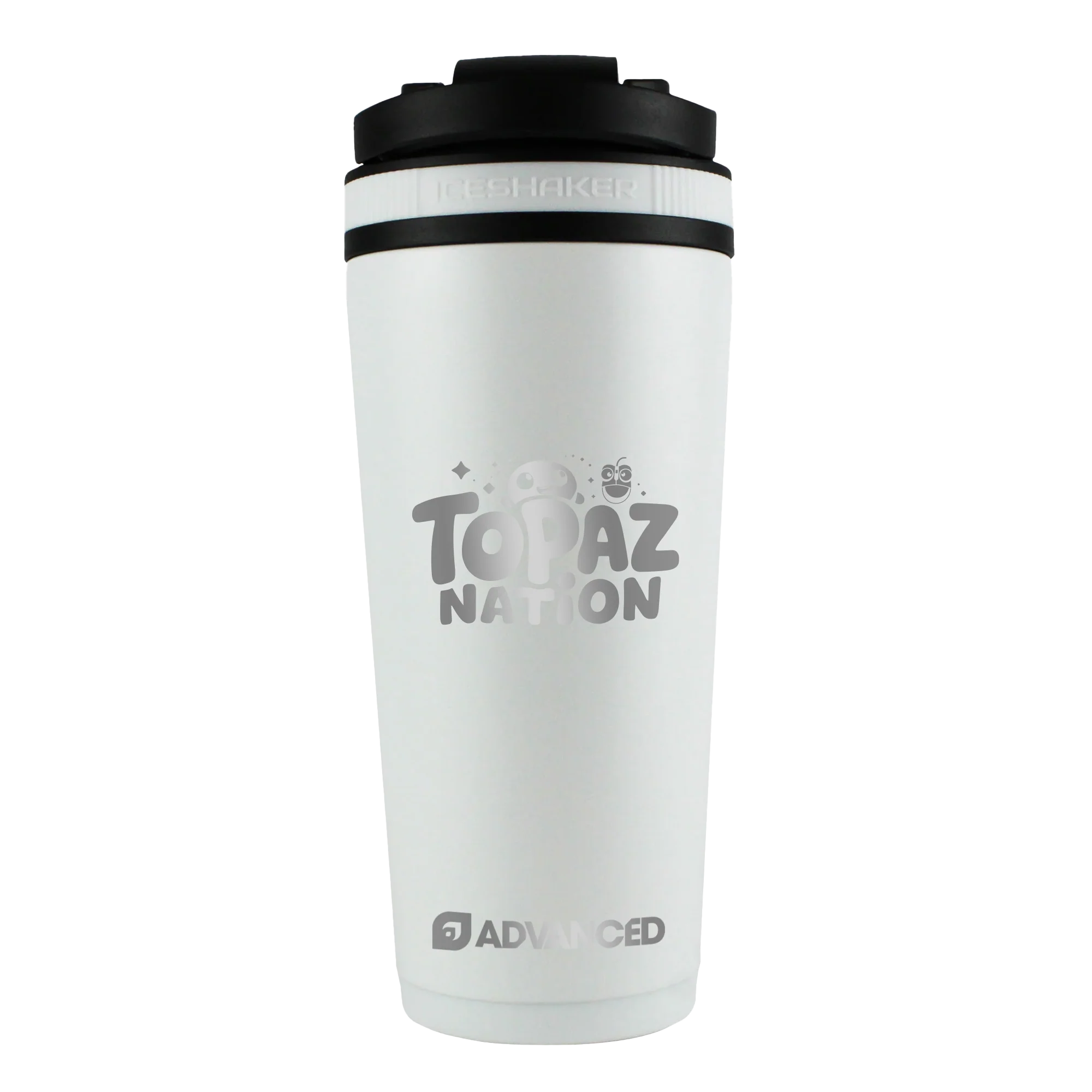 TopazGirl Custom 26oz Ice Shaker - White