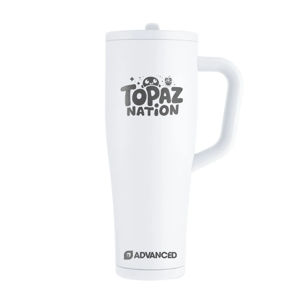 TopazGirl Custom 40oz Legend Series Ice Shaker - White