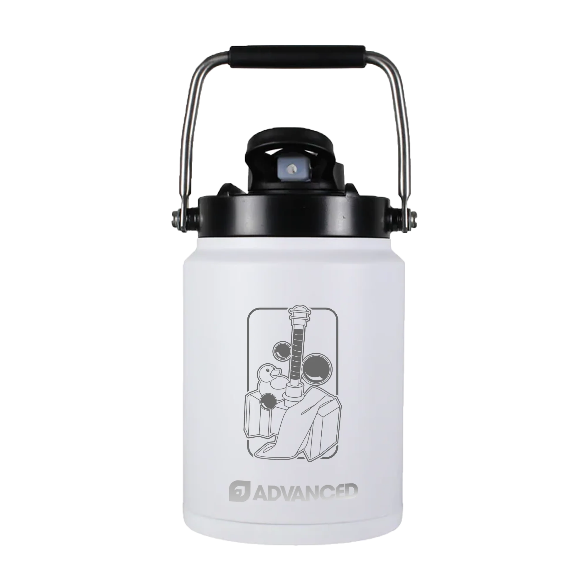 Towelliee Ducky x ADVANCED Premium Half Gallon Jug - White